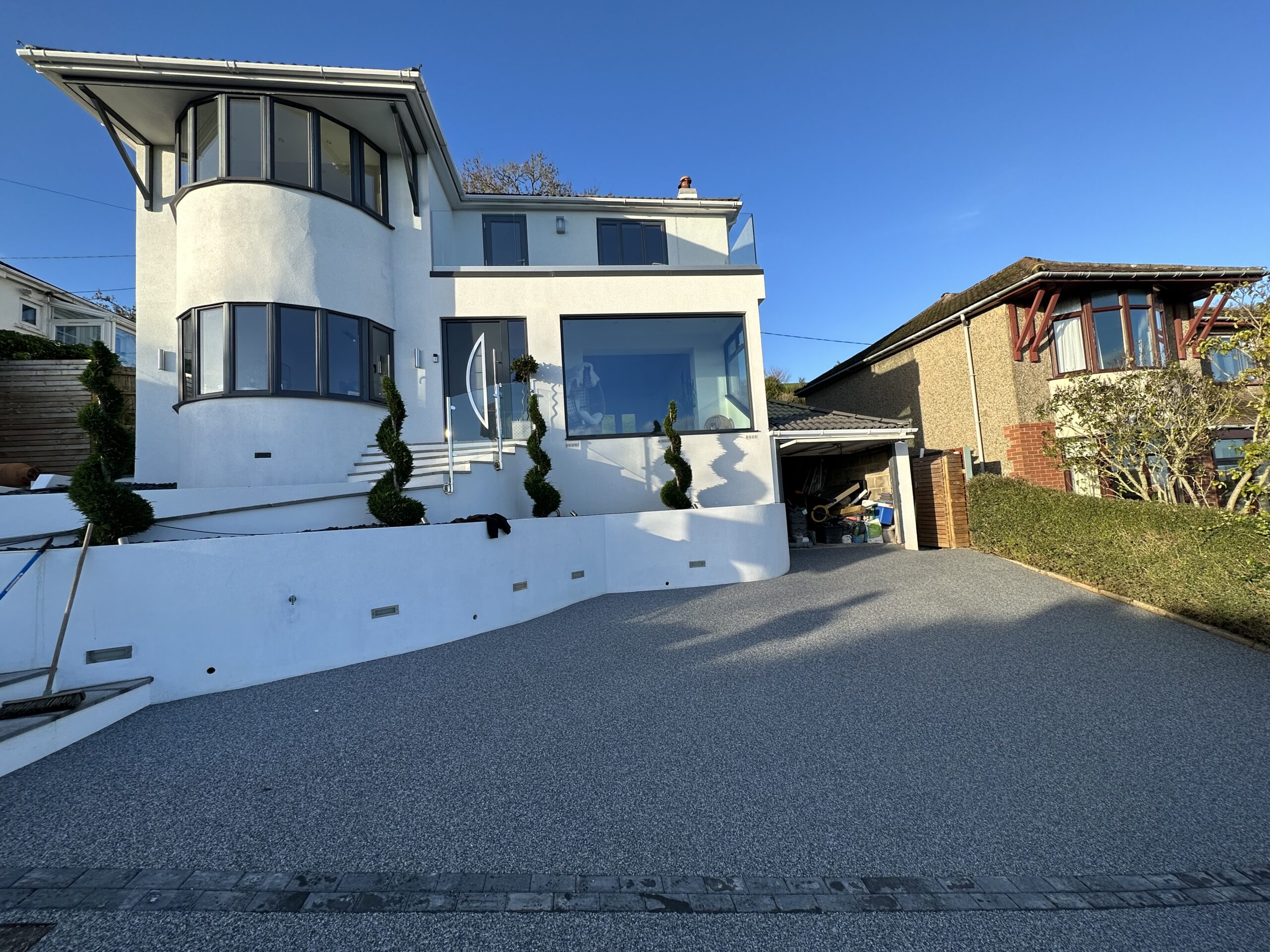 Resin driveway project 1 in Cardiff